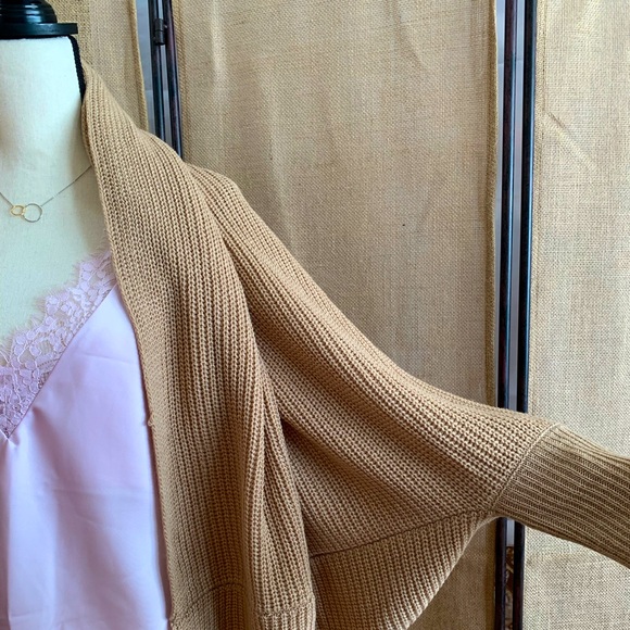 Forever 21 Ribbed Open-Front Cardigan- Brown - Picture 2 of 11